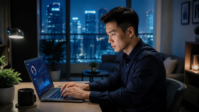CIC là gì - người Việt kiểm tra thông tin tín dụng trên laptop