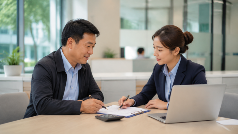 Ảnh minh hoạ phí dịch vụ đáo hạn ngân hàng tại quầy giao dịch