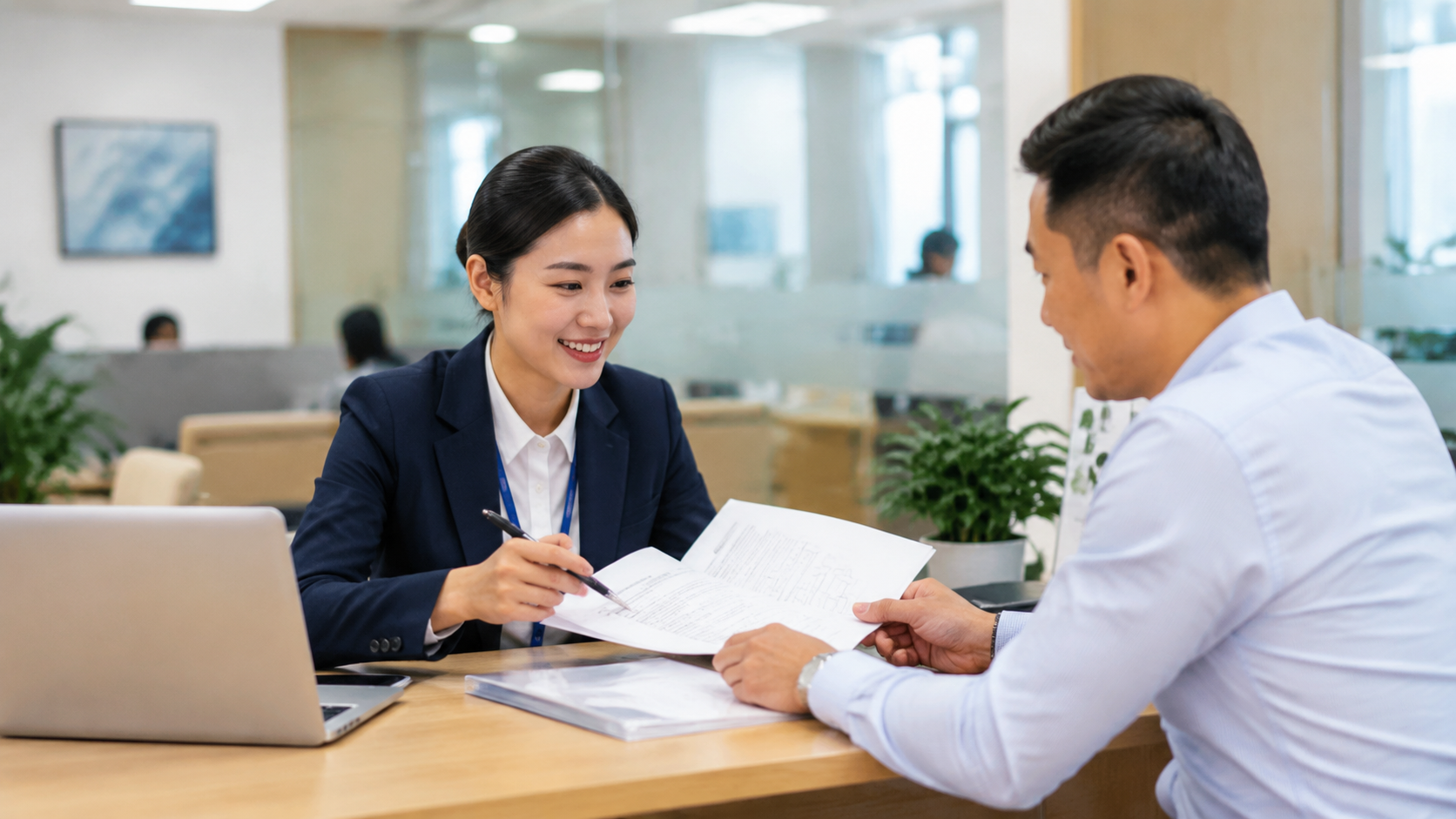 Ký hồ sơ vay thế chấp nhà đất tại ngân hàng Việt Nam