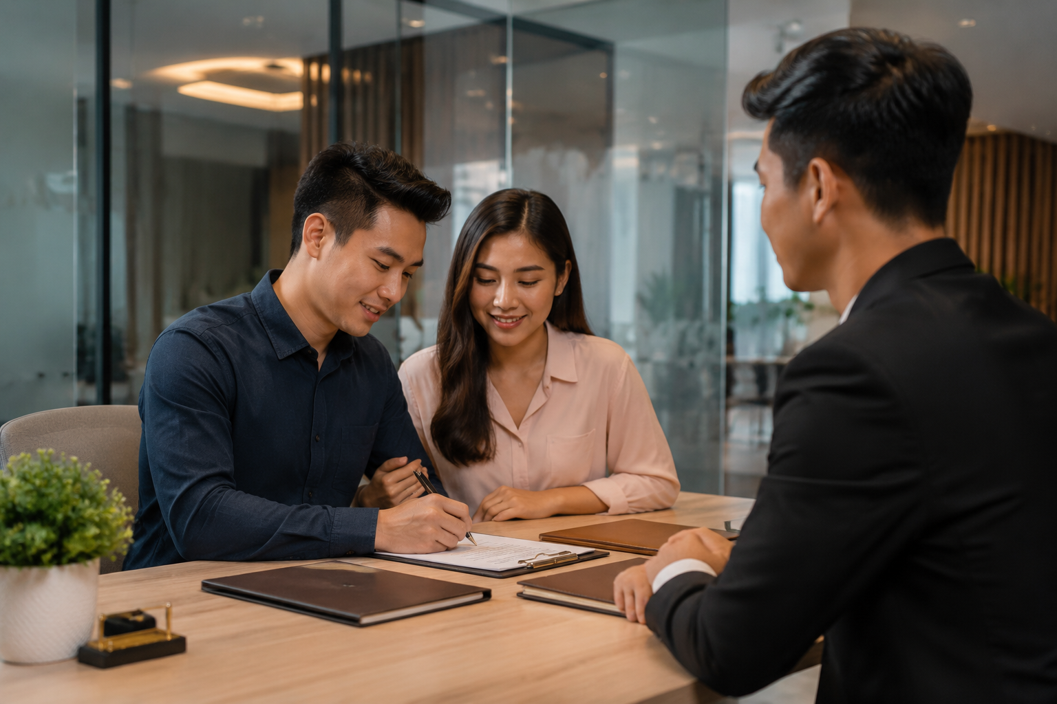Ký hợp đồng vay thế chấp sổ đỏ tại ngân hàng